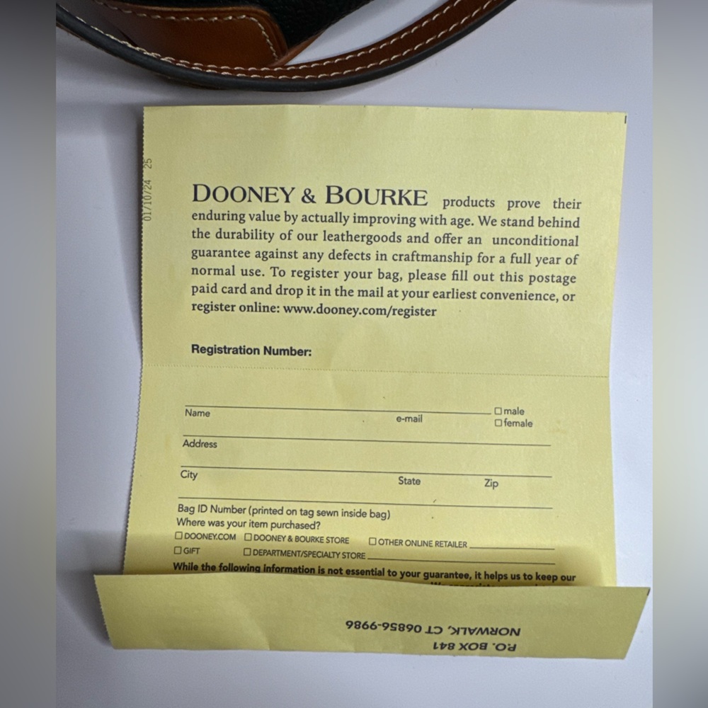 Dooney & Bourke Black and Tan Crossbody Bag - Picture 11 of 15